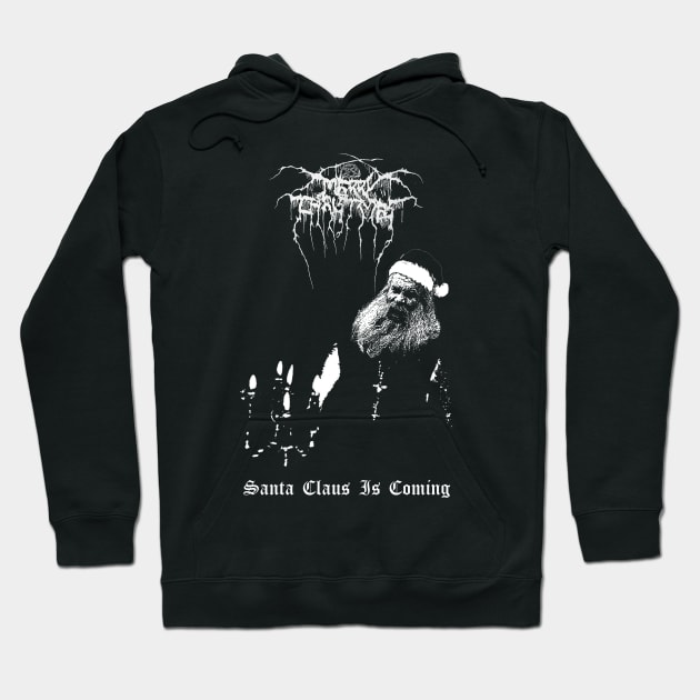 Black Metal Christmas Hoodie by WithinSanityClothing